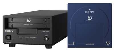 Sony представила третье поколение накопителей Optical Disc Archive: 5,5 Тбайт в одном картридже