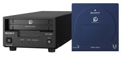 Sony представила третье поколение накопителей Optical Disc Archive: 5,5 Тбайт в одном картридже Sony представила третье поколение накопителей Optical Disc Archive: 5,5 Тбайт в одном картридже