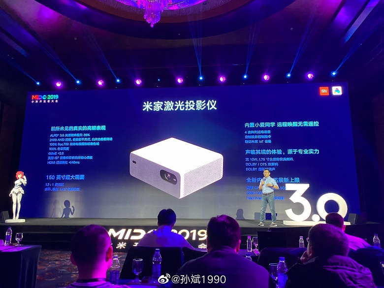 Новейший лазерный проектор Xiaomi оценили в $850 
