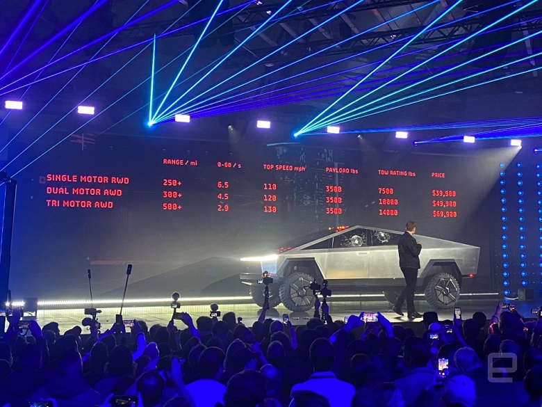 Представлен самый футуристический электромобиль Tesla &ndash; пикап Cybertruck