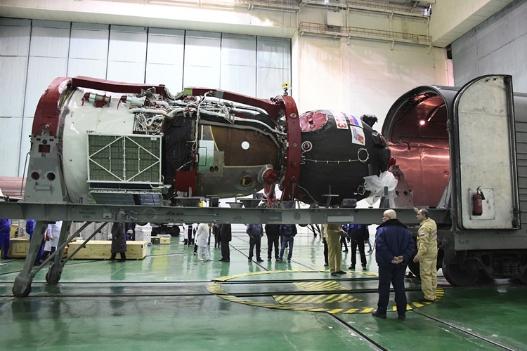 Пилотируемый корабль «Союз МС-16» прибыл на Байконур для подготовки к запуску