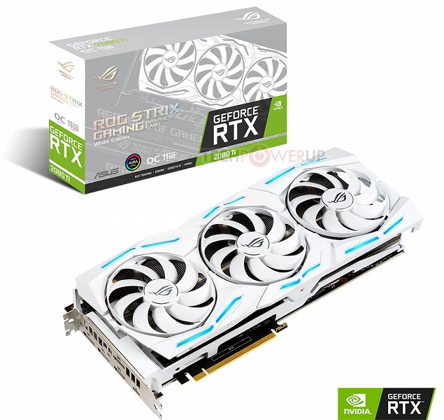 Представлена видеокарта Asus ROG Strix RTX 2080 Ti White Edition