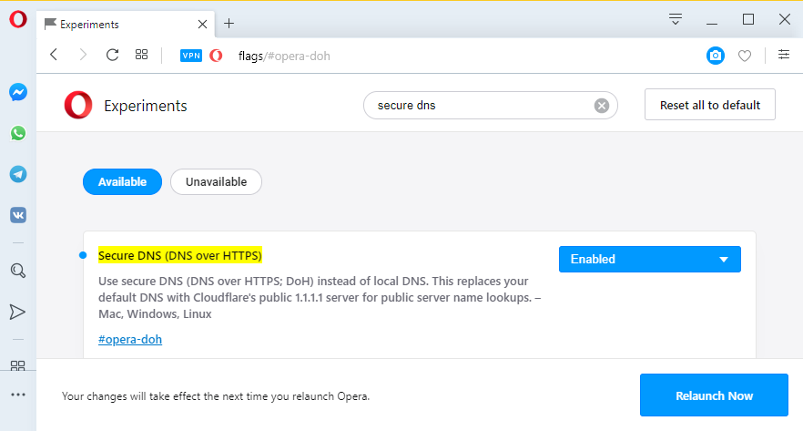 Сайт доступен по https. Flags опера. Флаг опера. Как включить Doh IOS 15.