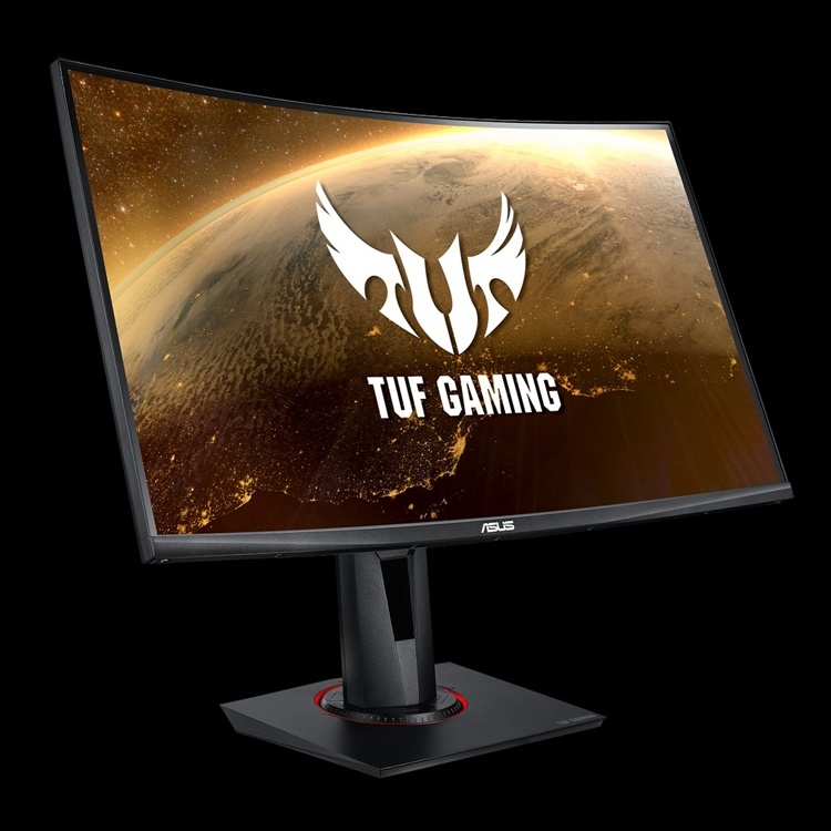 Монитор ASUS TUF Gaming VG27WQ имеет вогнутую форму