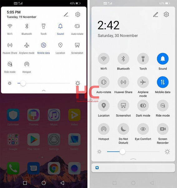 EMUI 10 против EMUI 9.1: в чем разница?