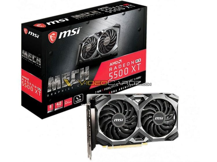 MSI готовит видеокарты Radeon RX 5500 XT Mech и RX 5500 XT Gaming X