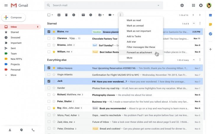 Google сделала электронную почту заметно удобнее