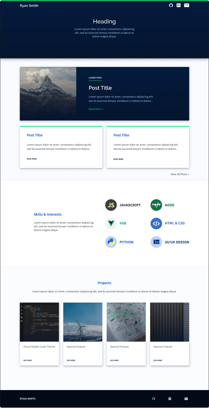 Как разработать дизайн и код персонального веб-сайта - 8 image