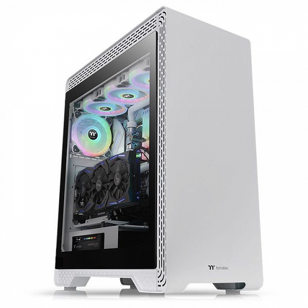 Корпус Thermaltake S500 Tempered Glass Snow Edition окрашен в белый цвет