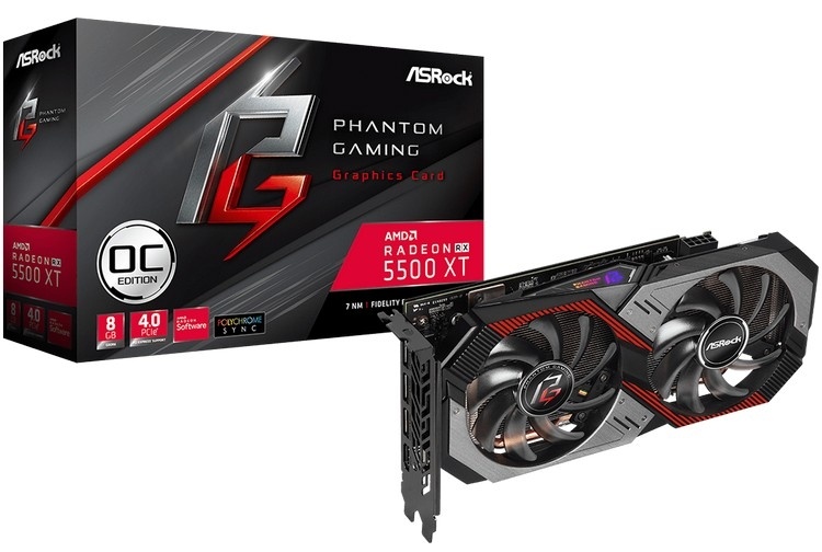 ASRock также представила видеокарту Radeon RX 5500 XT Phantom Gaming D