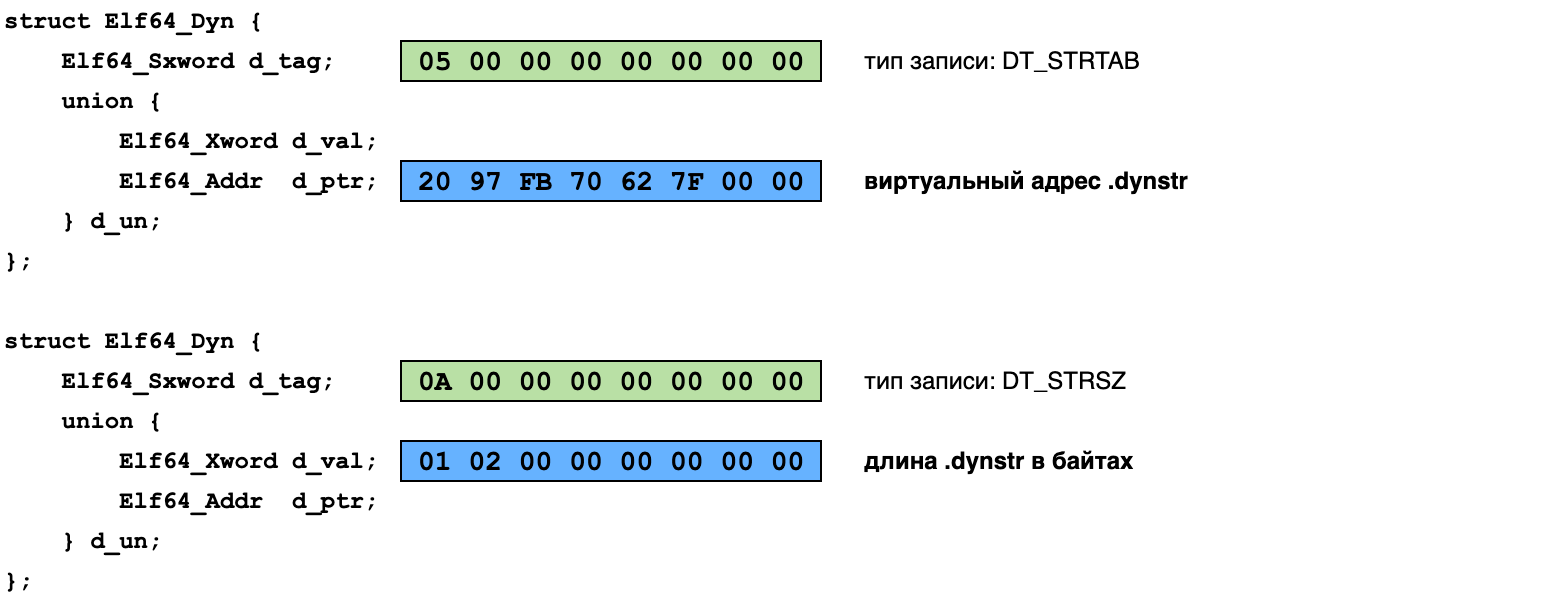 теги секции DYNAMIC