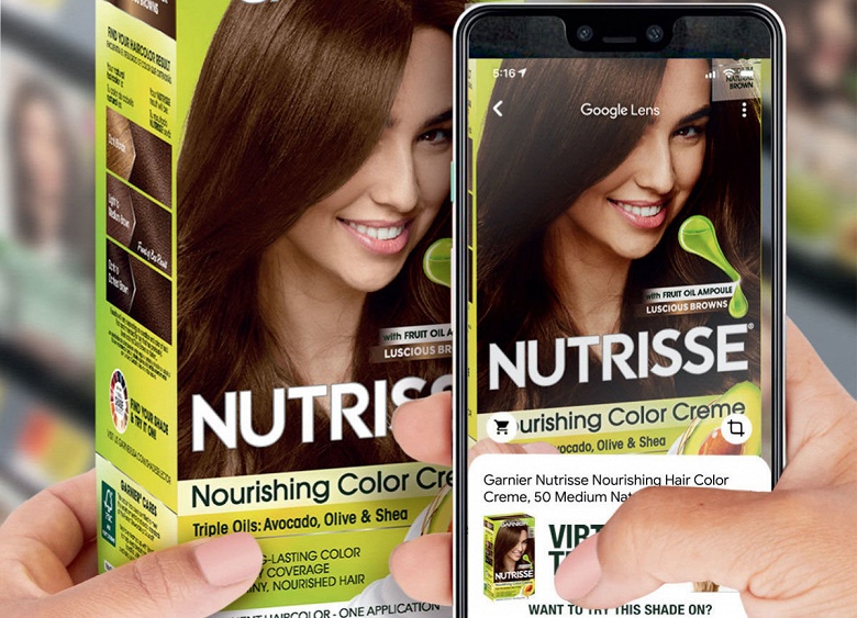 Google Lens позволяет «примерить» краску для волос