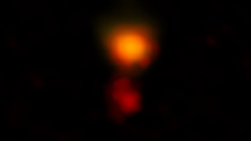 Астрономы засняли далекую звездообразующую галактику MAMBO-9