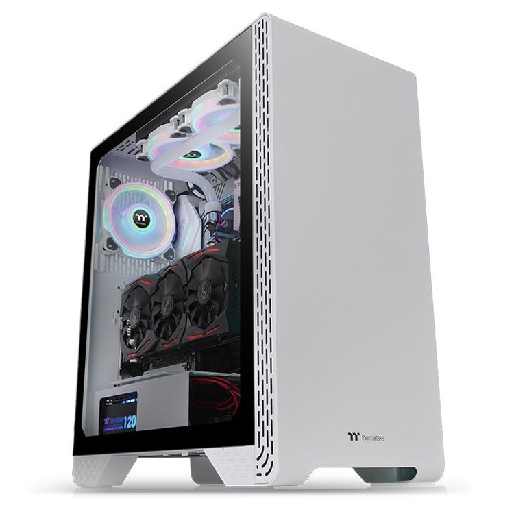 Корпус Thermaltake S300 TG вышел в белом и чёрном исполнениях Корпус Thermaltake S300 TG вышел в белом и чёрном исполнениях