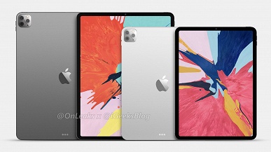 C камерой, как у iPhone 11 Pro. iPad Pro 2020 позируют на рендерах, максимально приближенных к реальности