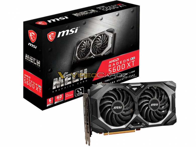 MSI включит в серию 3D-карт Radeon RX 5600 XT Mech разогнанную модель