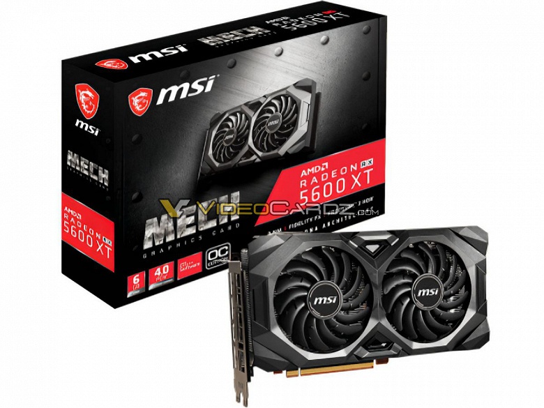 MSI включит в серию 3D-карт Radeon RX 5600 XT Mech разогнанную модель - 1 MSI включит в серию 3D-карт Radeon RX 5600 XT Mech разогнанную модель