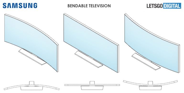 Новый телевизор Samsung можно изгибать внутрь и наружу