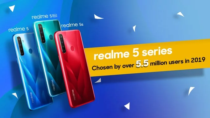 Смартфоны Realme 5 установили рекорд продаж