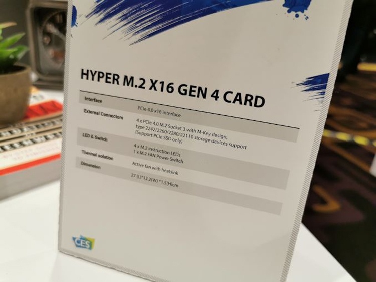 ASUS Hyper M.2 x16 Gen 4: четыре SSD-накопителя в виде одной карты расширения