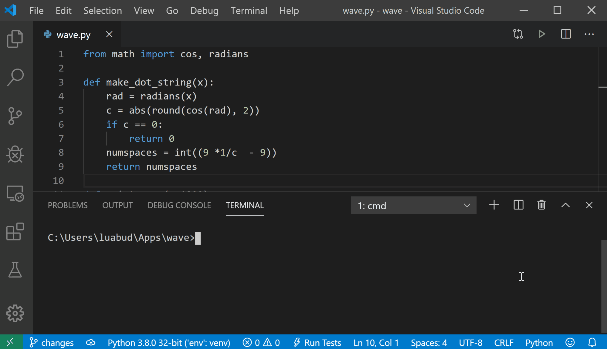 Python в Visual Studio Code – январский релиз 2020 - 3