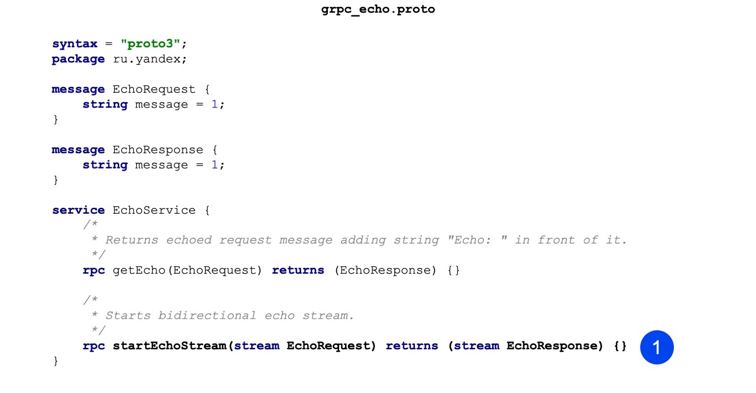 gRPC в качестве протокола межсервисного взаимодействия. Доклад Яндекса - 18 gRPC в качестве протокола межсервисного взаимодействия. Доклад Яндекса - 18