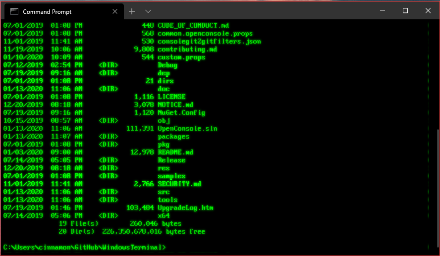 В приложение Windows Terminal добавили ретро-режим в стиле CRT - 1