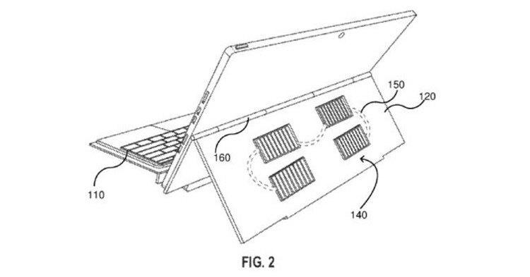 Обложка для планшета со встроенными солнечными панелями: патент Microsoft