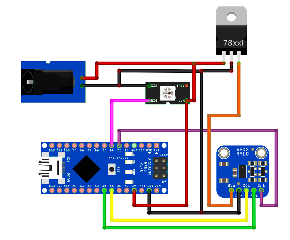 Светильник управляемый жестами на Arduino - 4