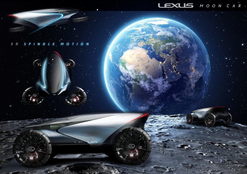 Lexus представила, как могут выглядеть лунные машины