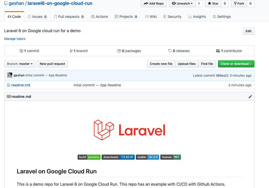 Пошаговое руководство по настройке Laravel 6 в Google Cloud Run с непрерывной интеграцией - 4