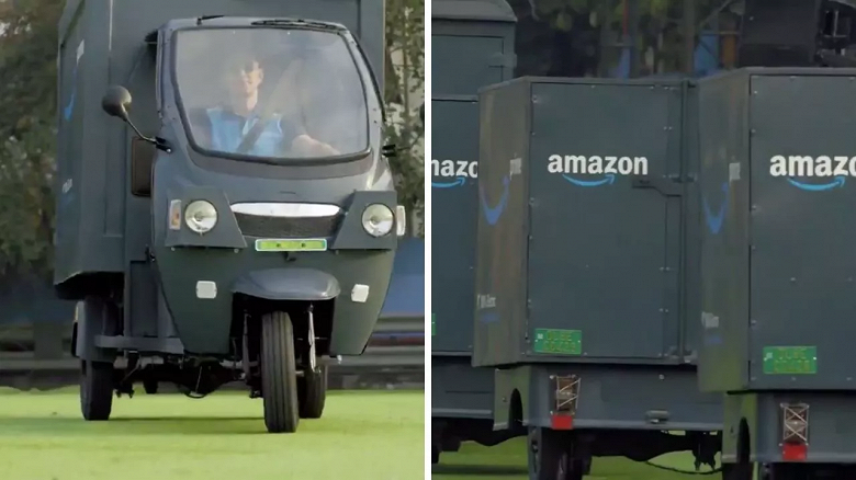 Рикша 2.0. Amazon активно переходит на электротранспорт