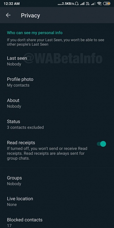 Дождались. В популярном мессенджере WhatsApp появилась тёмная тема