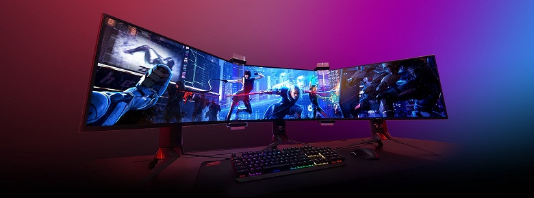 Линзы Asus ROG Bezel-Free Kit позволяют &laquo;сшить&raquo; три монитора в единую панель