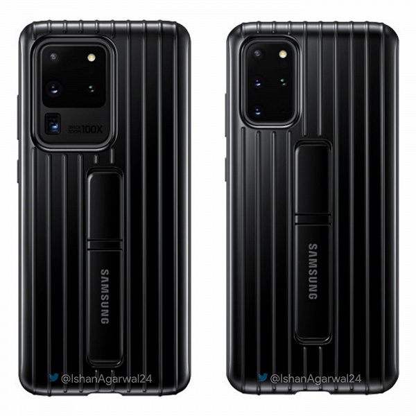 Samsung Galaxy S20, S20+ и S20 Ultra позируют с официальными аксессуарами