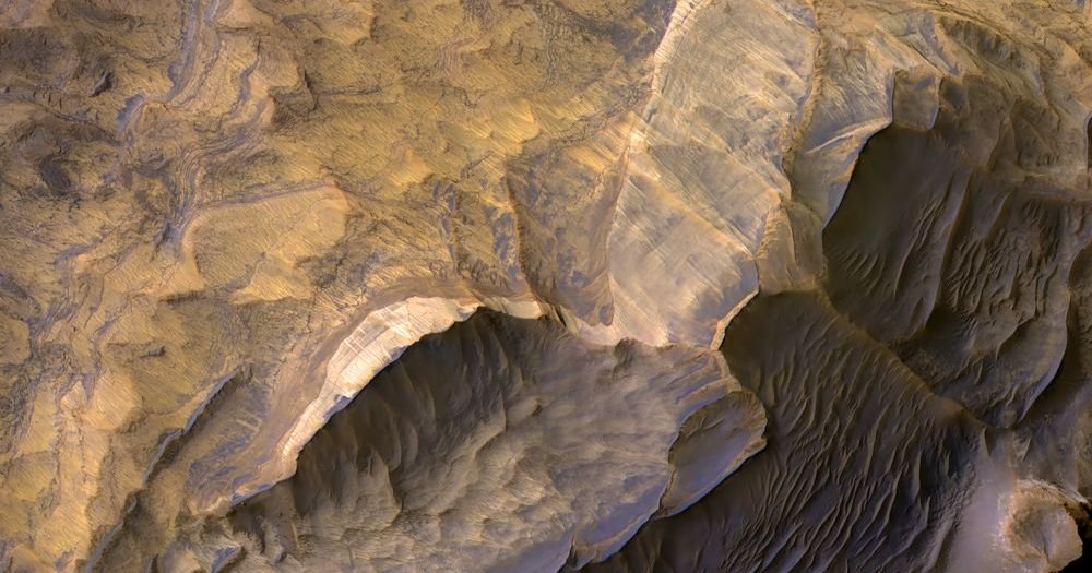 NASA сделало потрясающее фото песчаника на Марсе