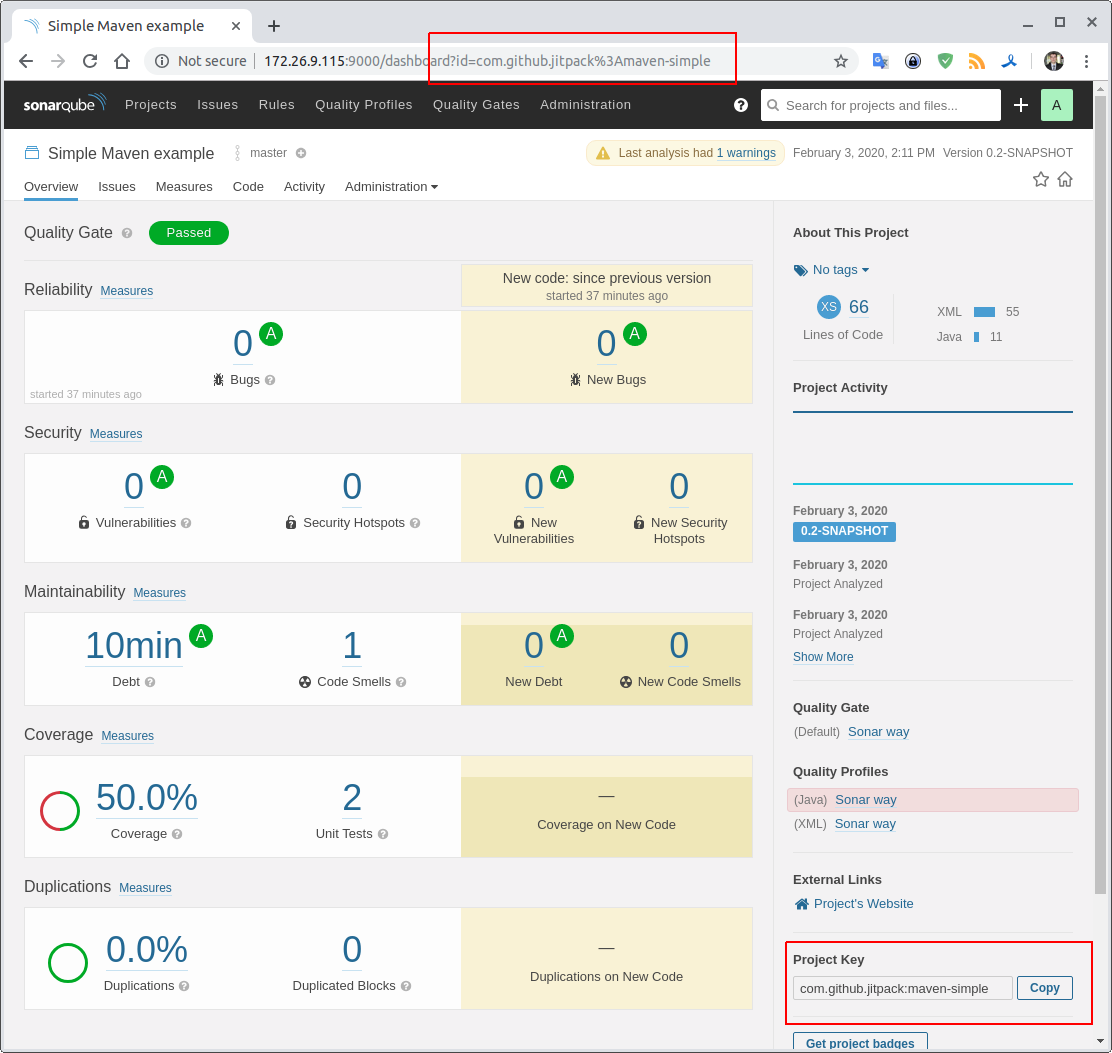 Отображение разработчикам статуса контроля качества исходного кода в SonarQube - 8