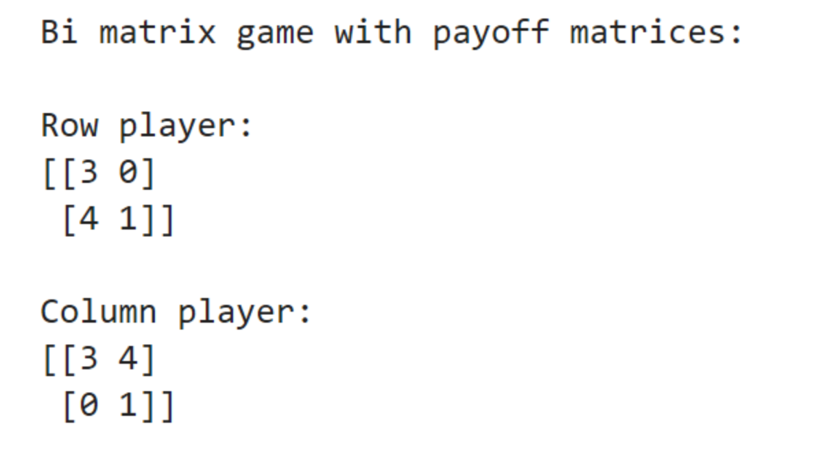 Реализация алгоритмической теории игр на Python с Nashpy - 3