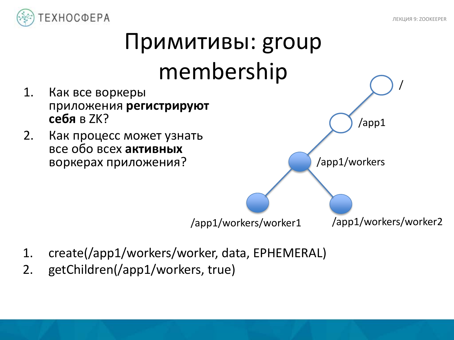 «Hadoop. ZooKeeper» из серии Технострима Mail.Ru Group «Методы распределенной обработки больших объемов данных в Hadoop» - 26