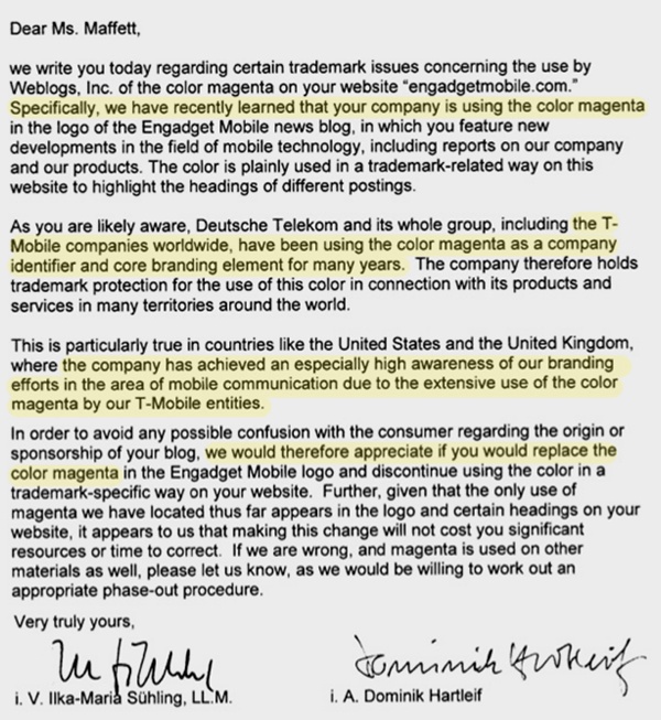 Может ли компания «владеть» цветом? - 6 Может ли компания «владеть» цветом? - 6