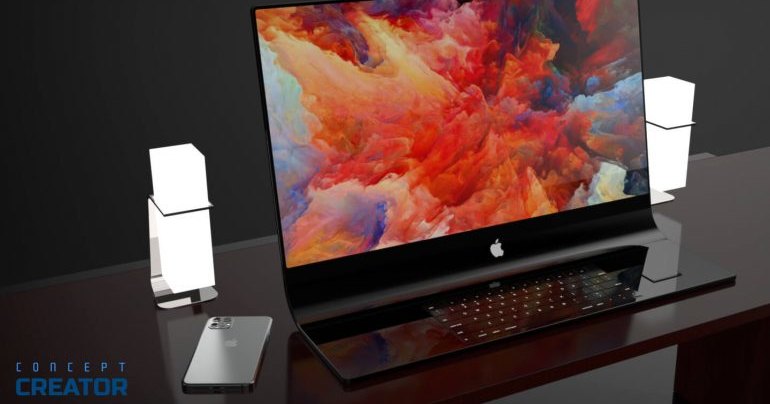 Как может выглядеть изогнутый стеклянный iMac