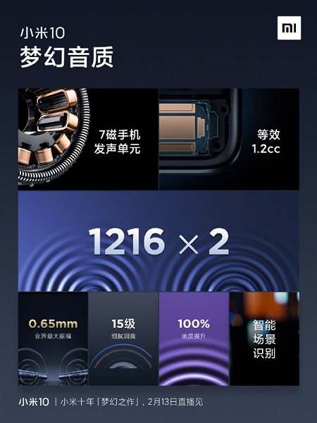 Xiaomi Mi 10 порадует и звуком, и автономностью