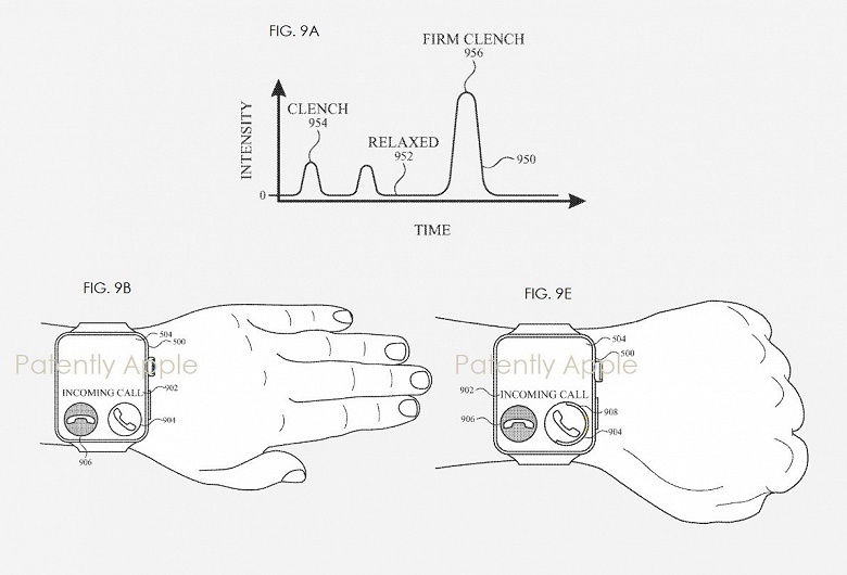 Компания Apple получила патент на управление некоторыми функциями Apple Watch с помощью простых жестов