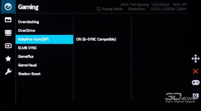 Новая статья: Обзор игрового 280-Гц Full HD-монитора ASUS TUF Gaming VG279QM: погоня за максимальной скоростью Новая статья: Обзор игрового 280-Гц Full HD-монитора ASUS TUF Gaming VG279QM: погоня за максимальной скоростью