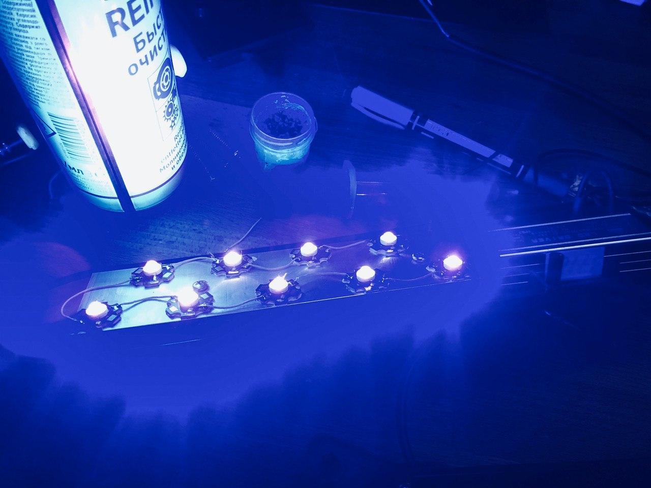 Экспресс UV лампа своими руками 400-405 нм для полимеризации 3D фотополимерных моделей - 19