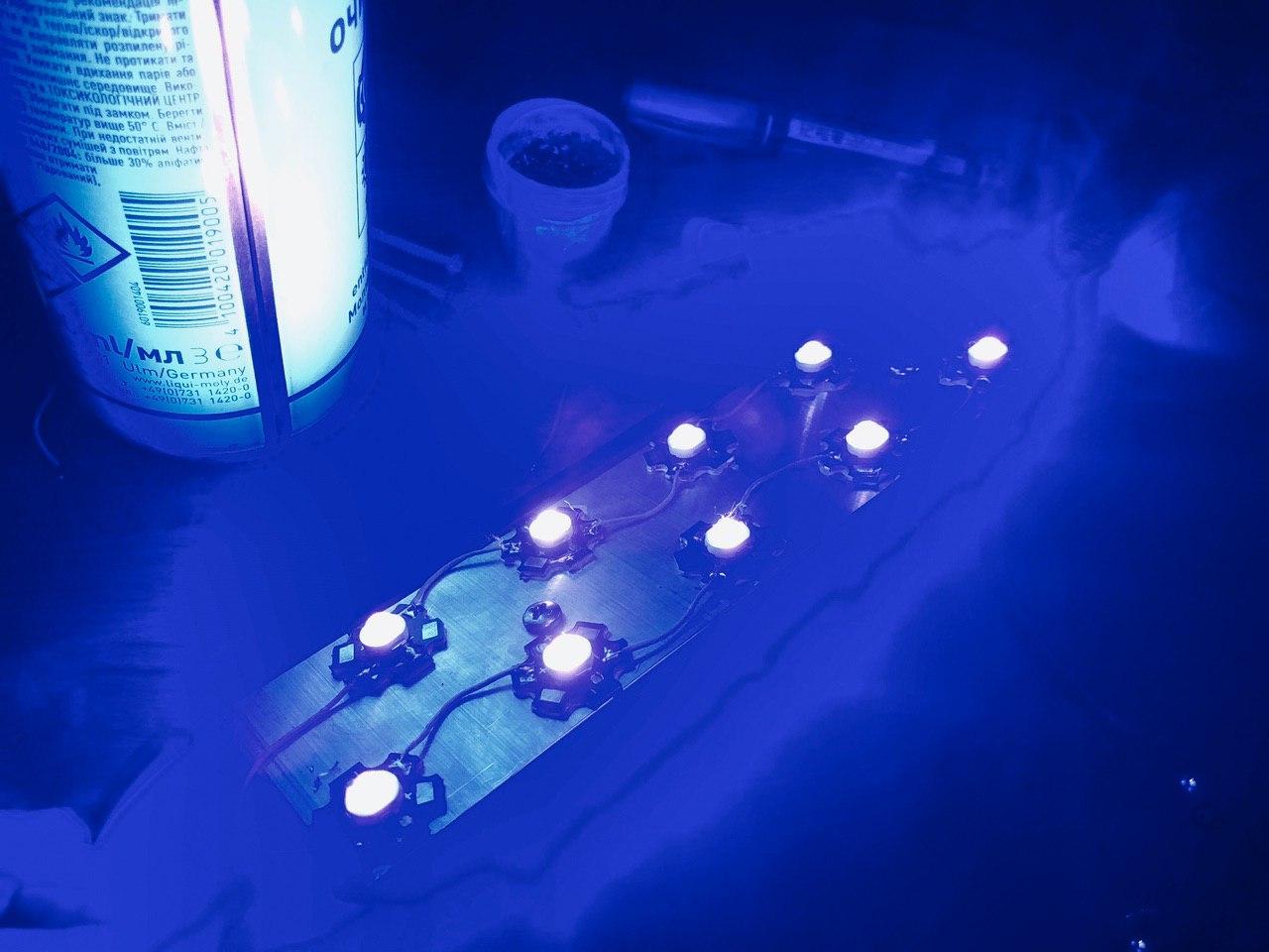 Экспресс UV лампа своими руками 400-405 нм для полимеризации 3D фотополимерных моделей - 20