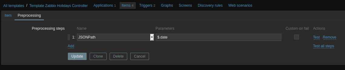 Подключаем производственный календарь в Zabbix - 2