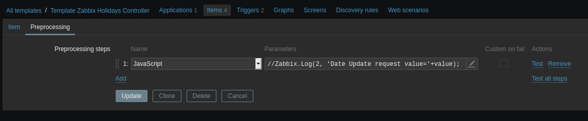 Подключаем производственный календарь в Zabbix - 9