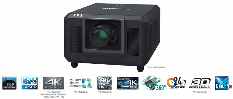 Panasonic PT-RQ35K &mdash; самый маленький и легкий лазерный проектор 3-DLP со световым потоком 30 000 лм